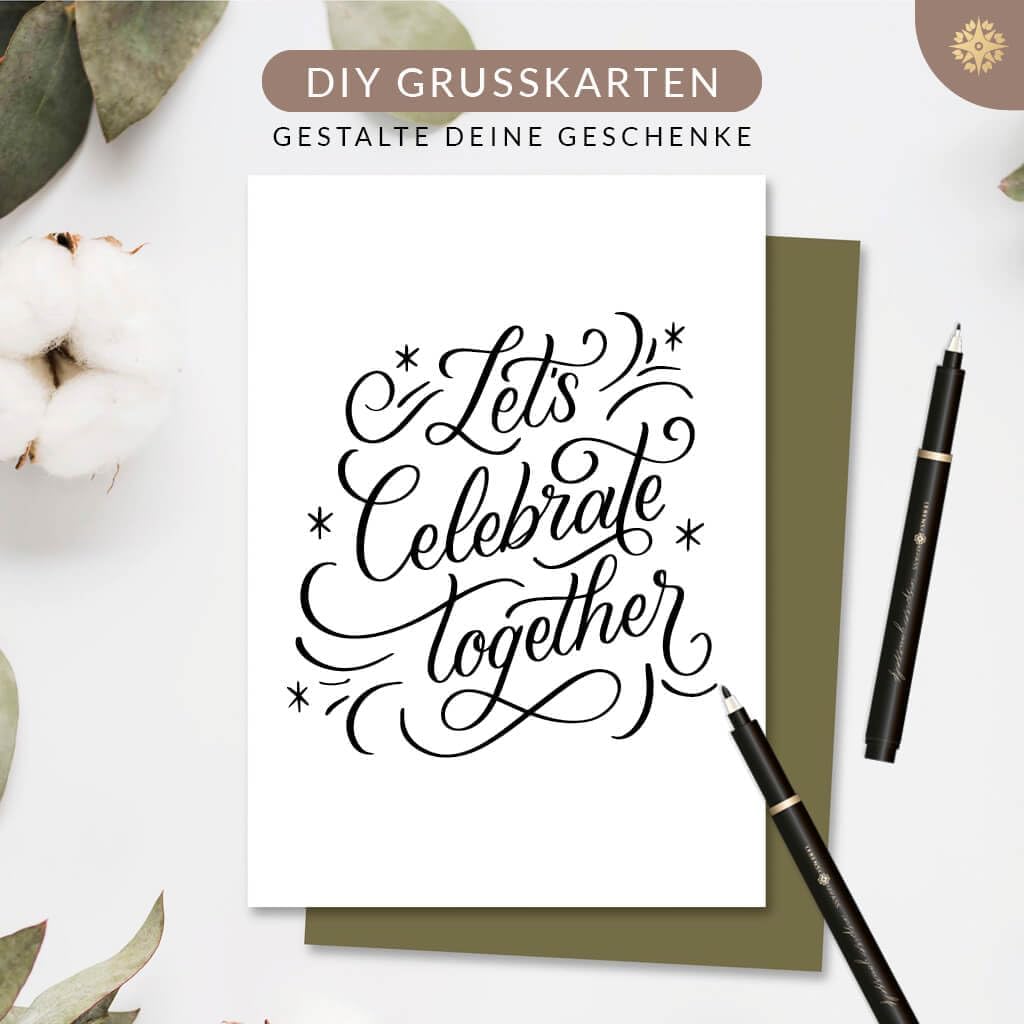 Thumbnail 5 de LEBENSKOMPASS Handlettering Stifte Set 6 🎨