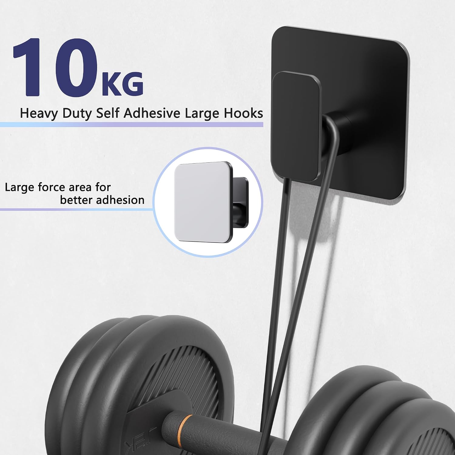 Detalle de Self adhesive hooks, 4 pack, 10kg load