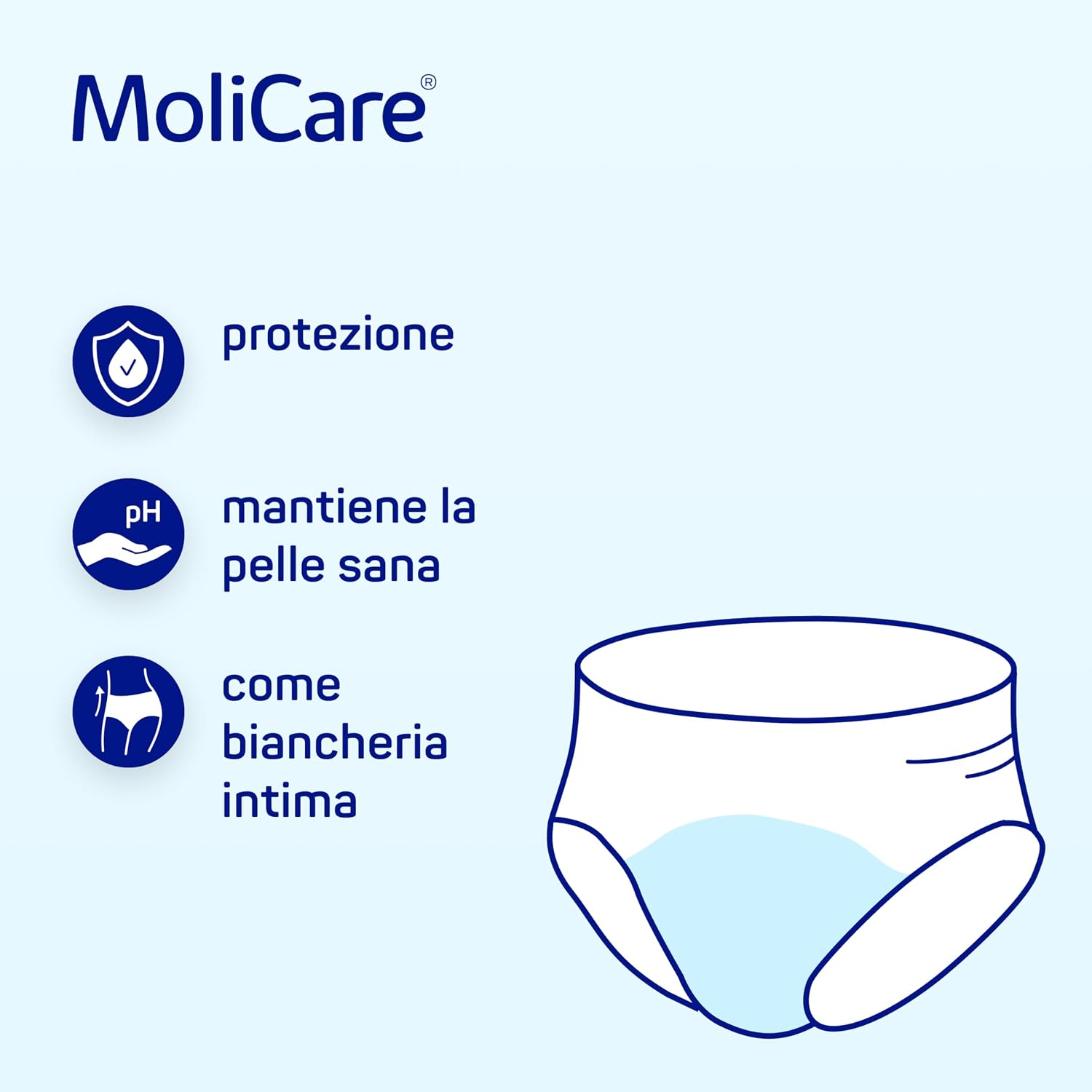 Thumbnail 1 de MoliCare Pants Day: mutande assorbenti per incontinenza moderata taglia L (100–150 cm) – 15 pezzi