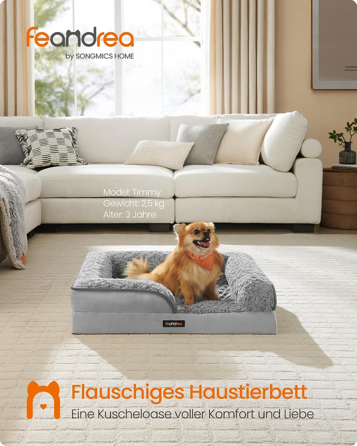 Detalle 2 de Feandrea Orthopädisches Hundebett 71x58x16 cm