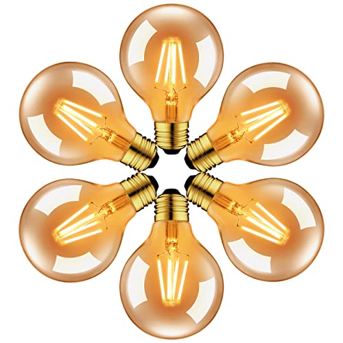 Detalle de LVWIT Bombillas Vintage E27 LED 6.5W