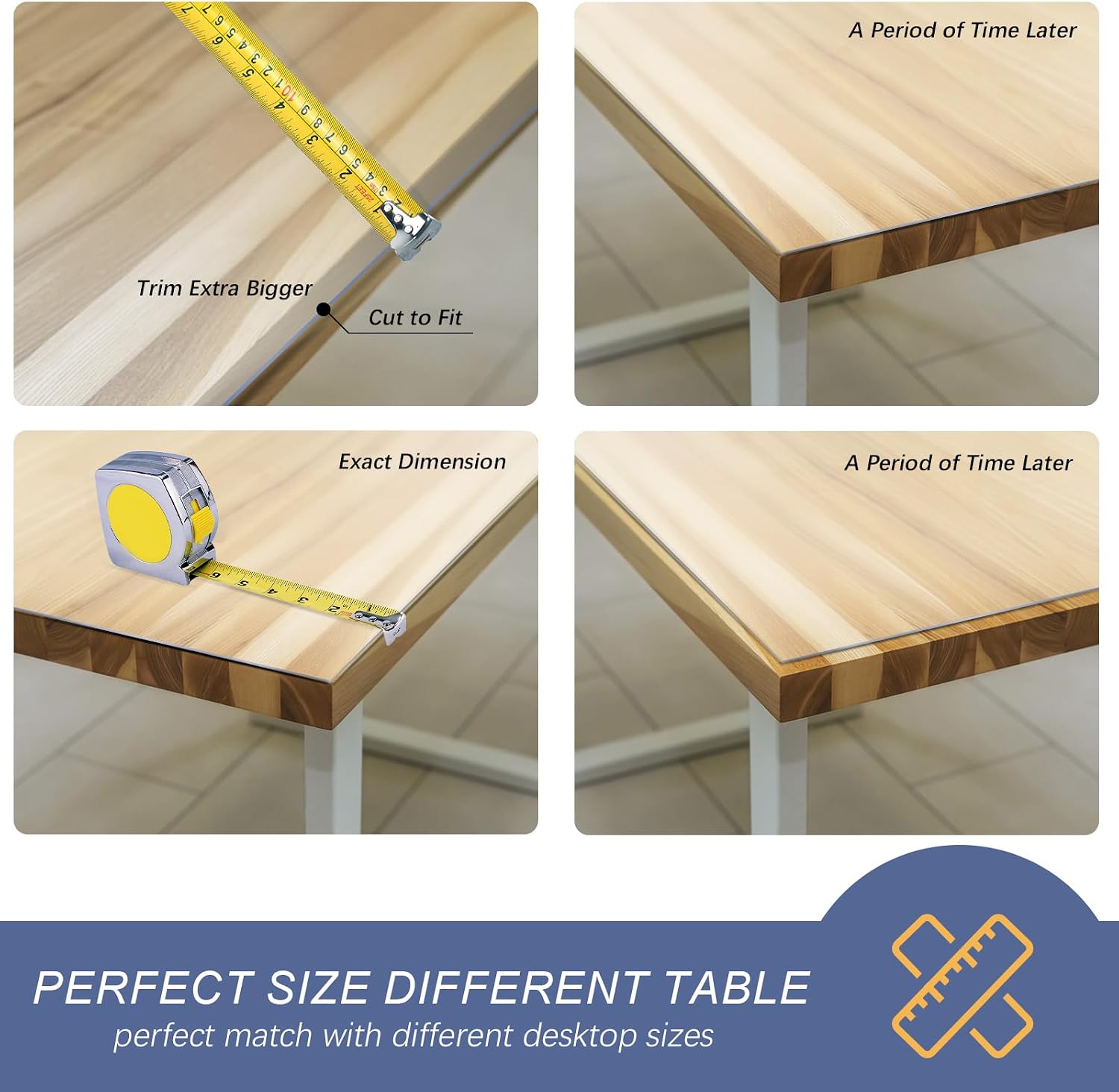 Thumbnail 6 de Vicwe Clear Table Cover Protector 36x72