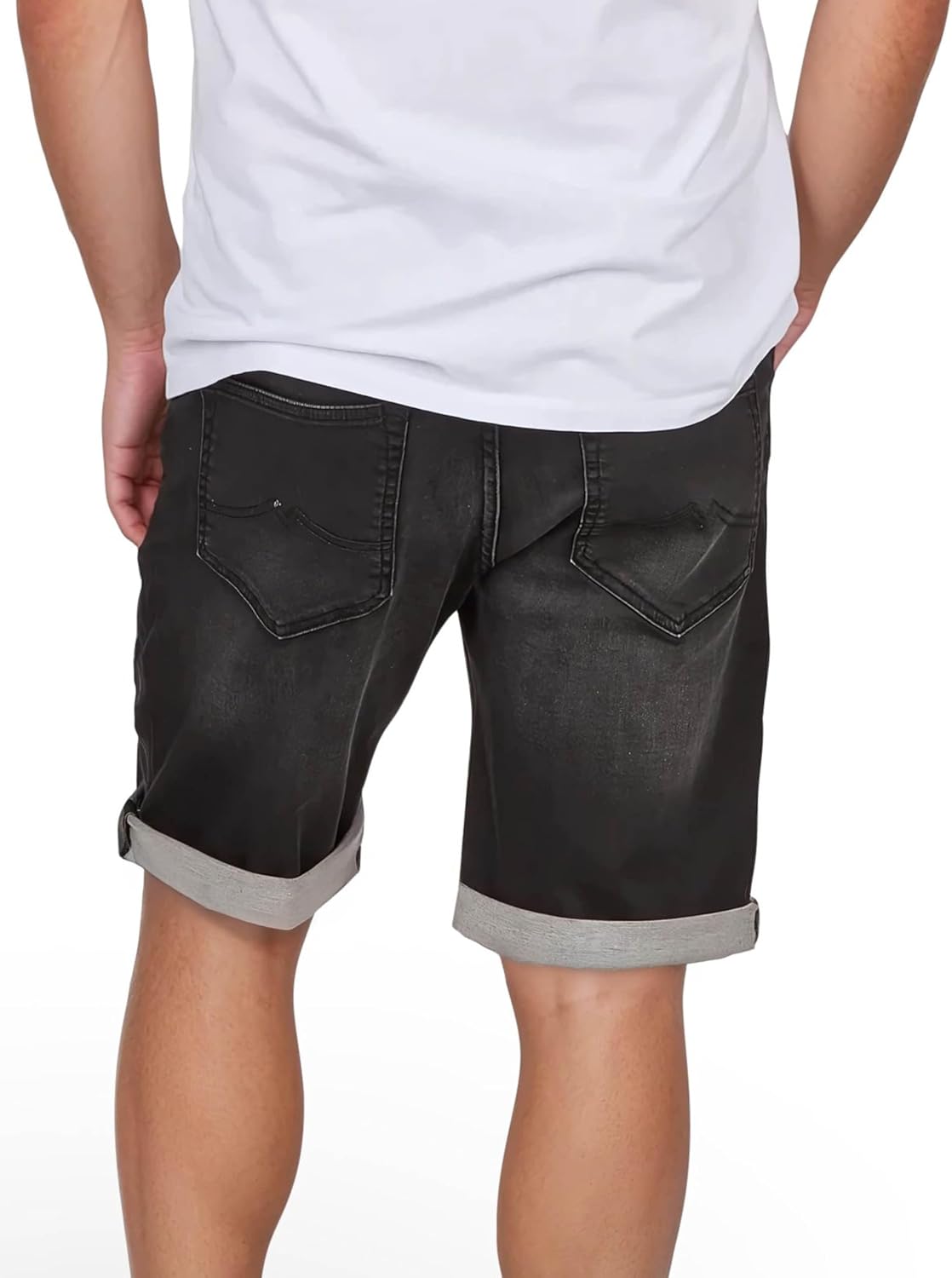Detalle 2 de MUSTANG Jeans Shorts Herren Stretch – Regular Fit, Kurz, Sommer-Denim