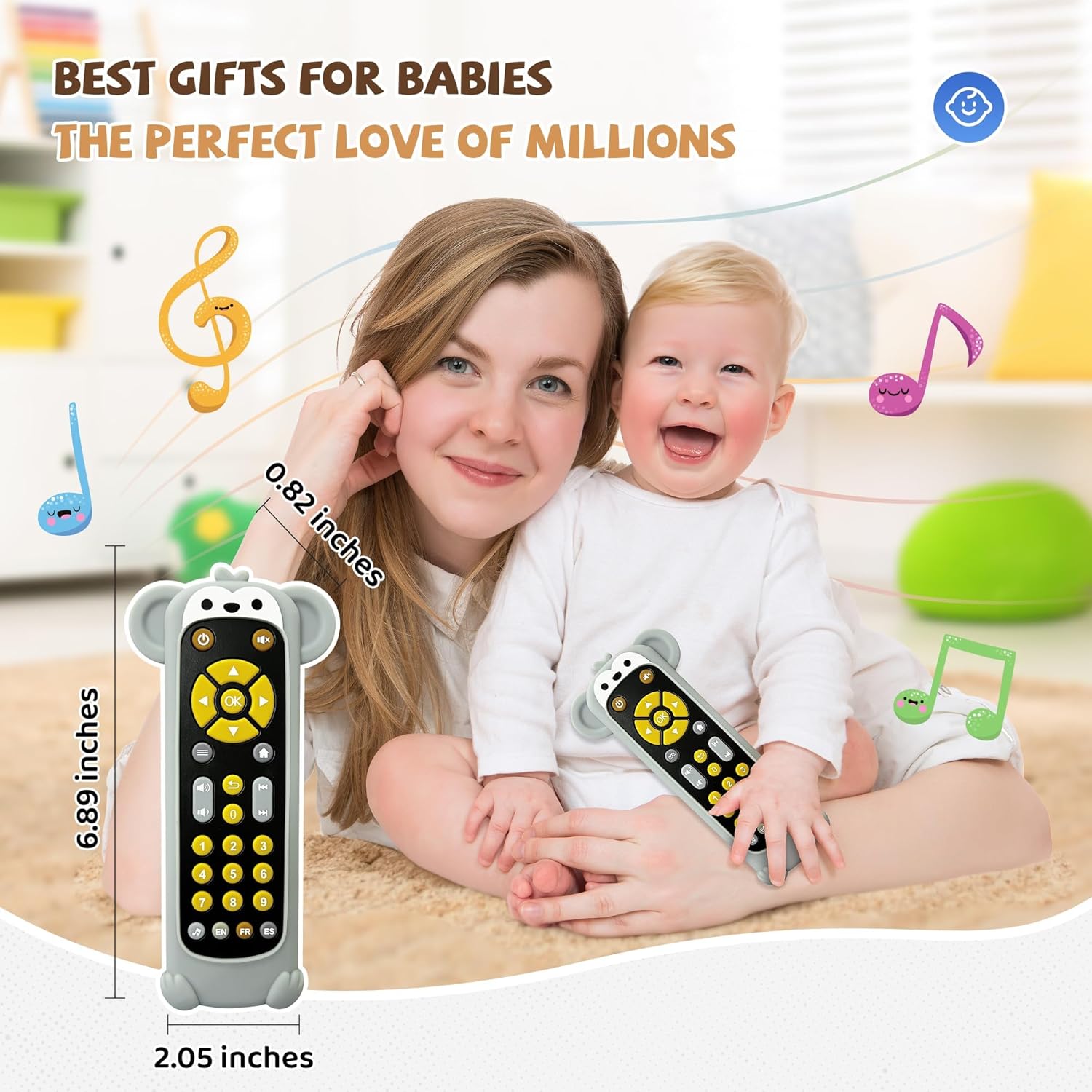 Thumbnail 5 de LEADSTAR Télécommande Bébé — Jouet éducatif sensoriel avec 3 langues et sons