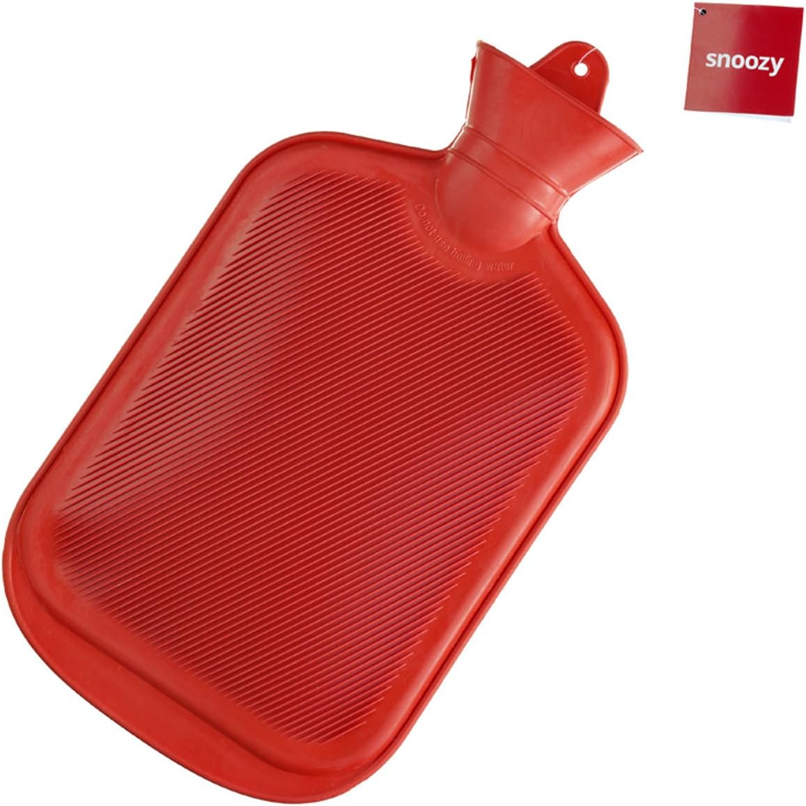Thumbnail 1 de Snoozy Bouillotte XXL 2 Litres avec Housse Tricotée – Caoutchouc Naturel, Flocon de neige rouge et blanc (30 x 20 cm)