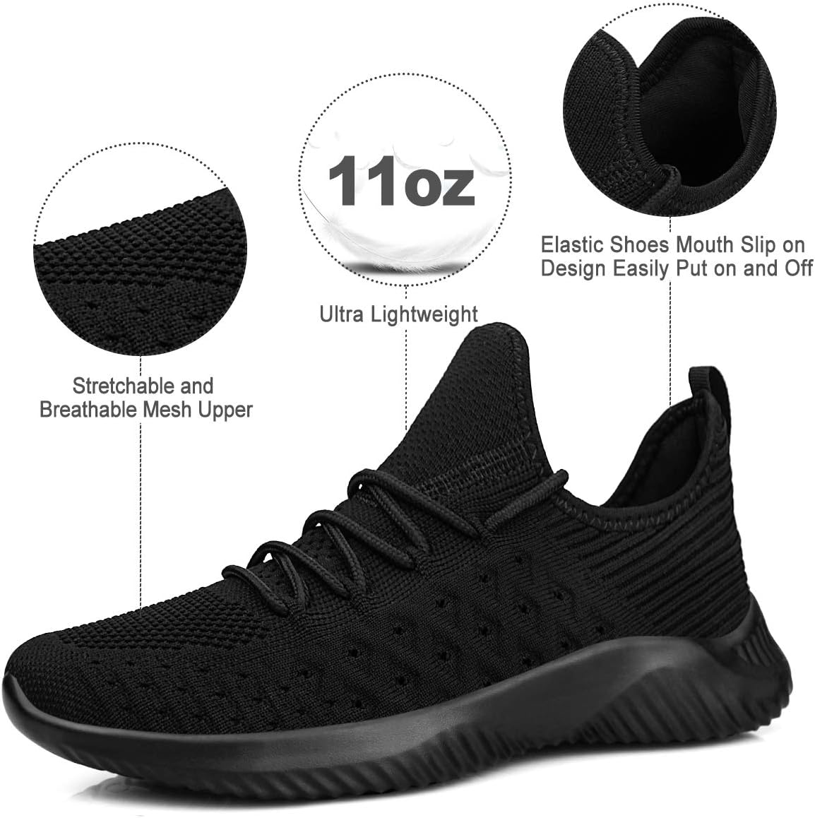 Detalle de Feethit Womens Slip On Walking Shoes lightweight sneakers