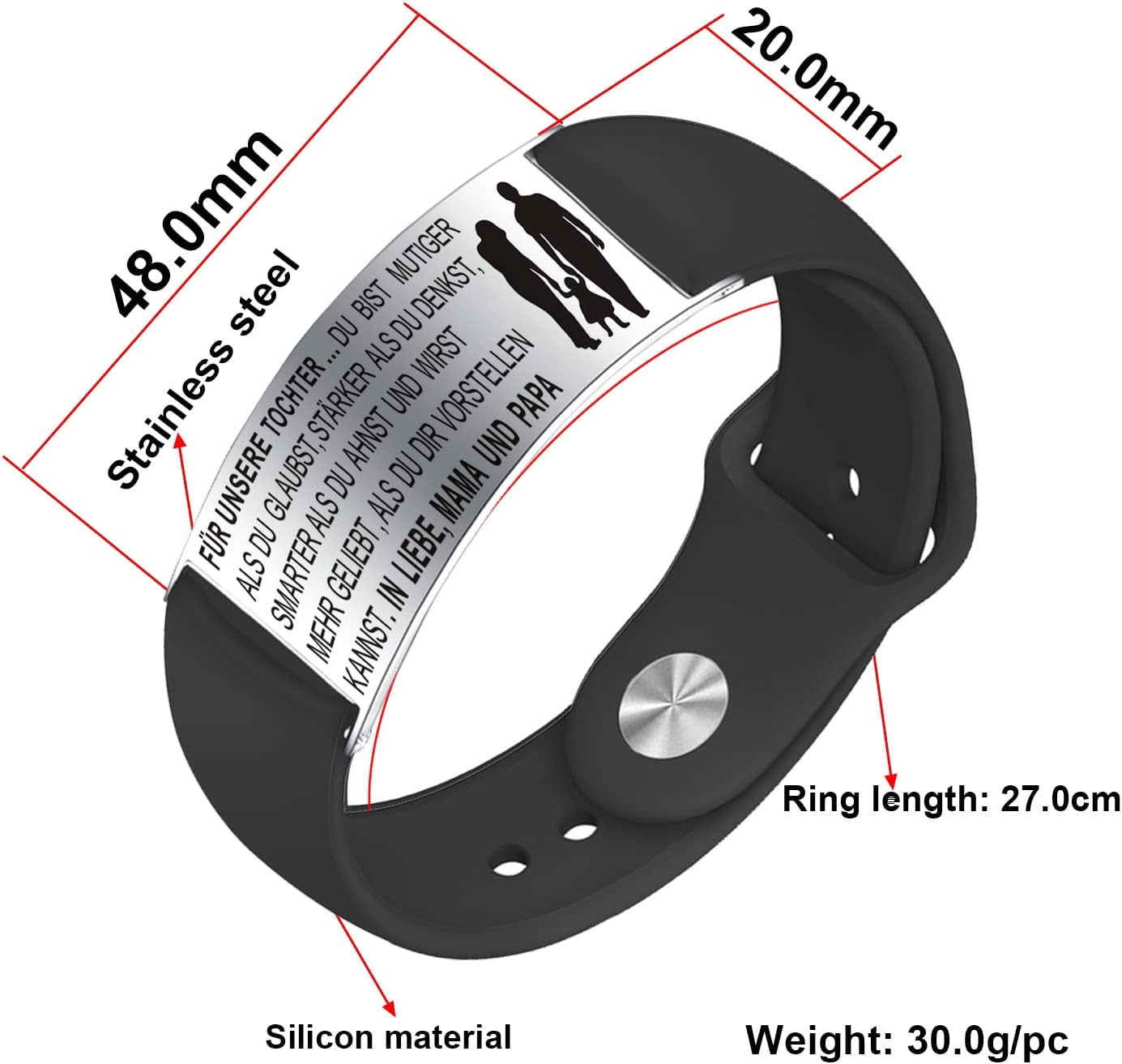 Thumbnail 4 de YOTHIWAD Armband für Tochter mit Gravur