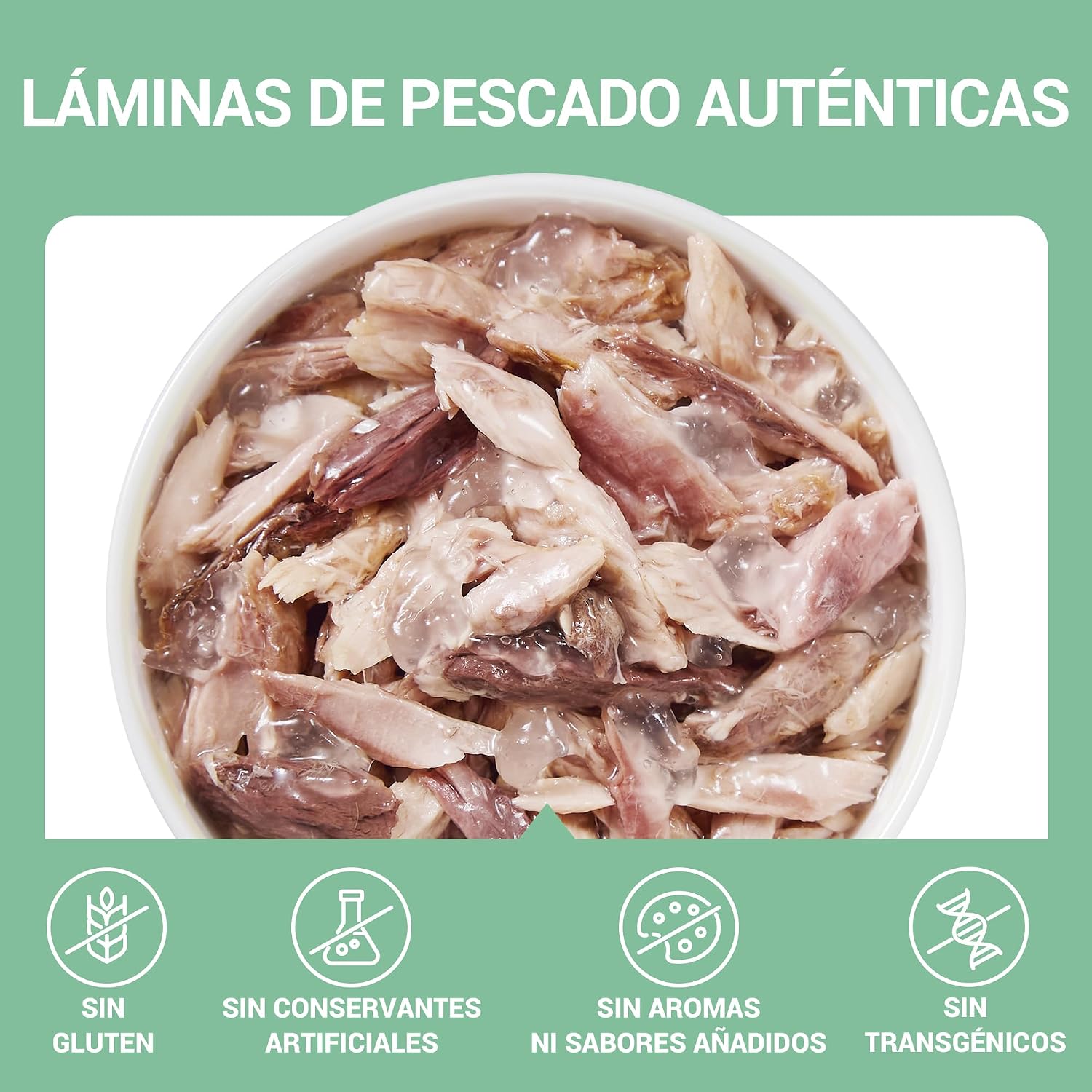 Detalle 2 de Schesir Atún en Gelatina para Gatos 🐱 12x70g