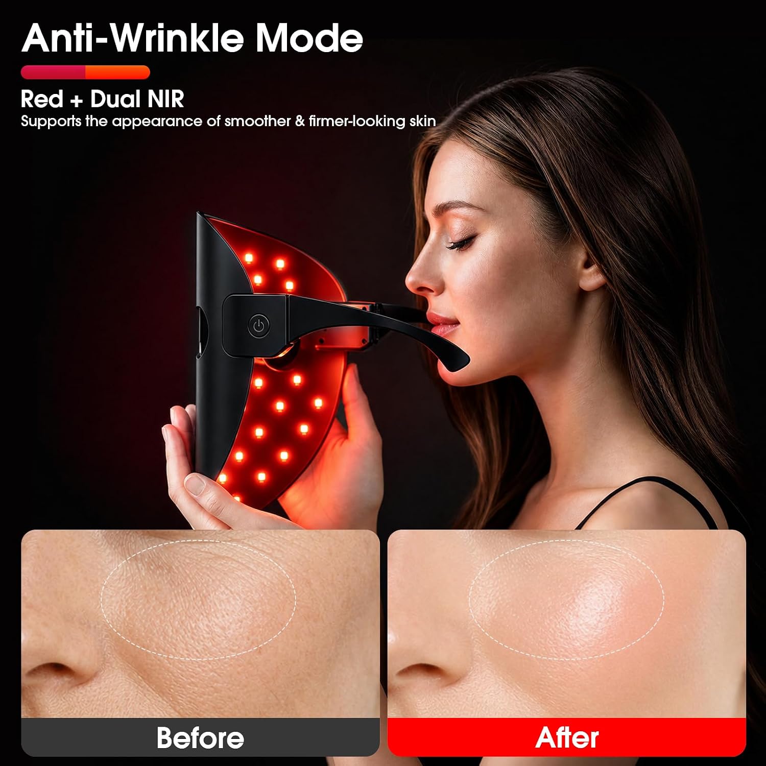 Thumbnail 3 de Hangsun LED Light Therapy Face Mask Cordless Red & Blue Light with 850nm Near-Infrared