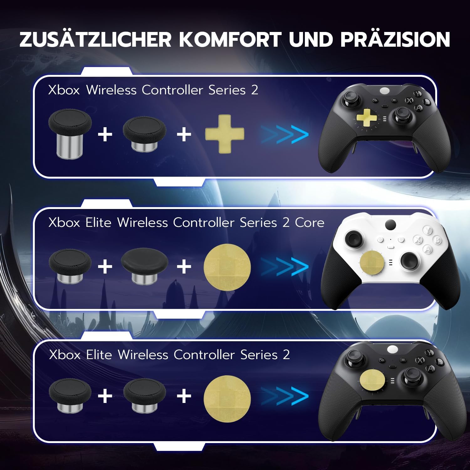 Detalle de Xbox Elite 2 Ersatz-Thumbsticks 13-teilig