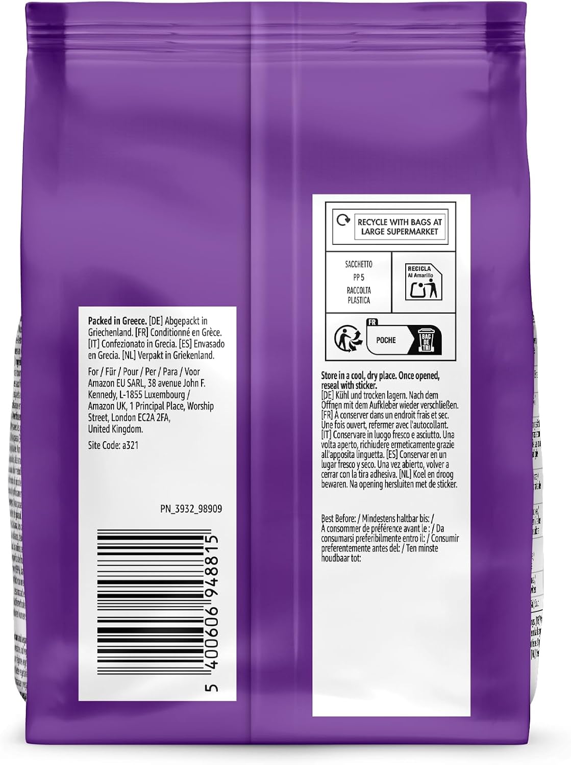 Detalle de by Amazon UVA PASSA, 200 g – Frutta secca di qualità, confezionata in atmosfera protettiva