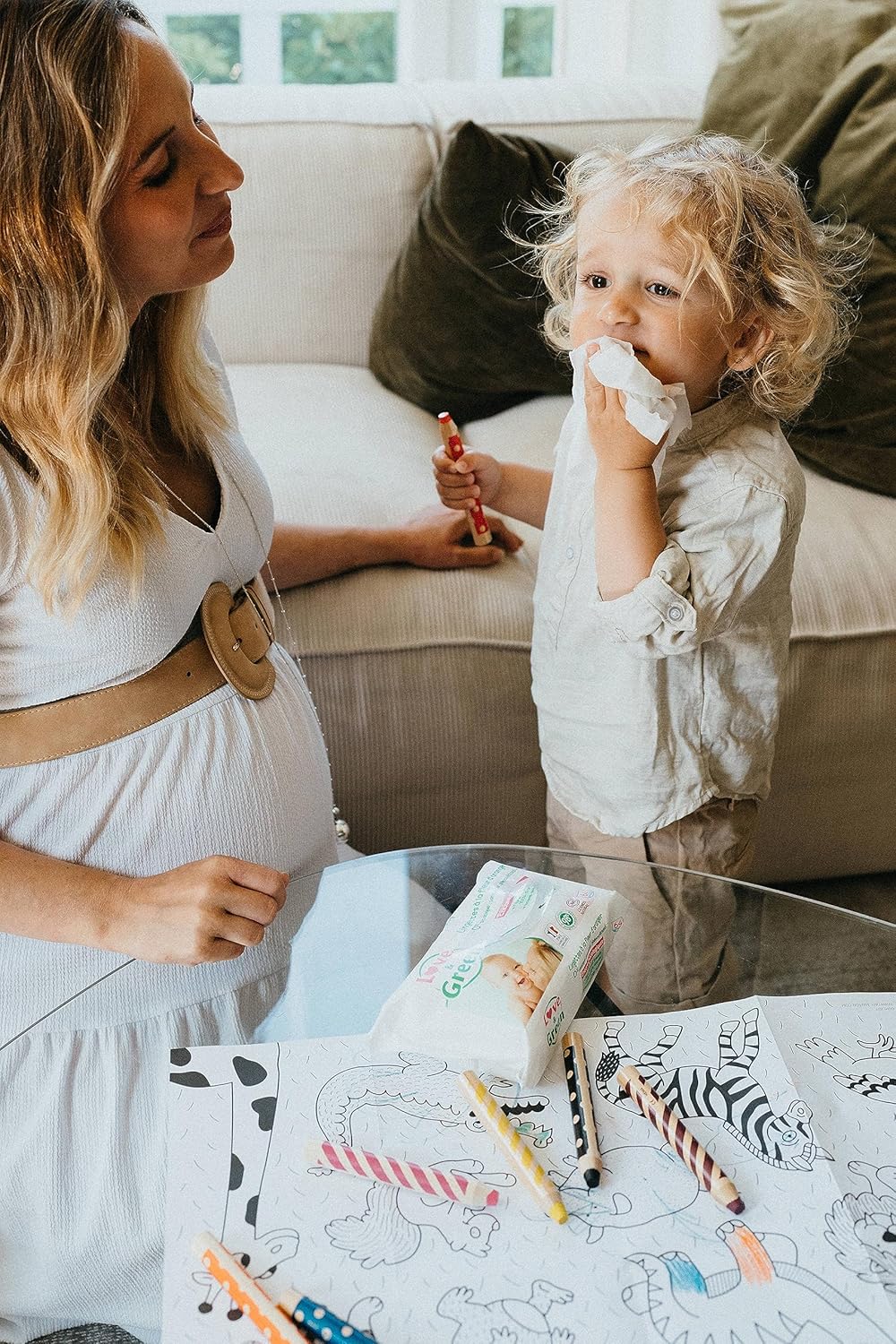 Thumbnail 5 de Love & Green Lingettes à la fleur d’oranger certifiées Cosmo Natural (64 lingettes)