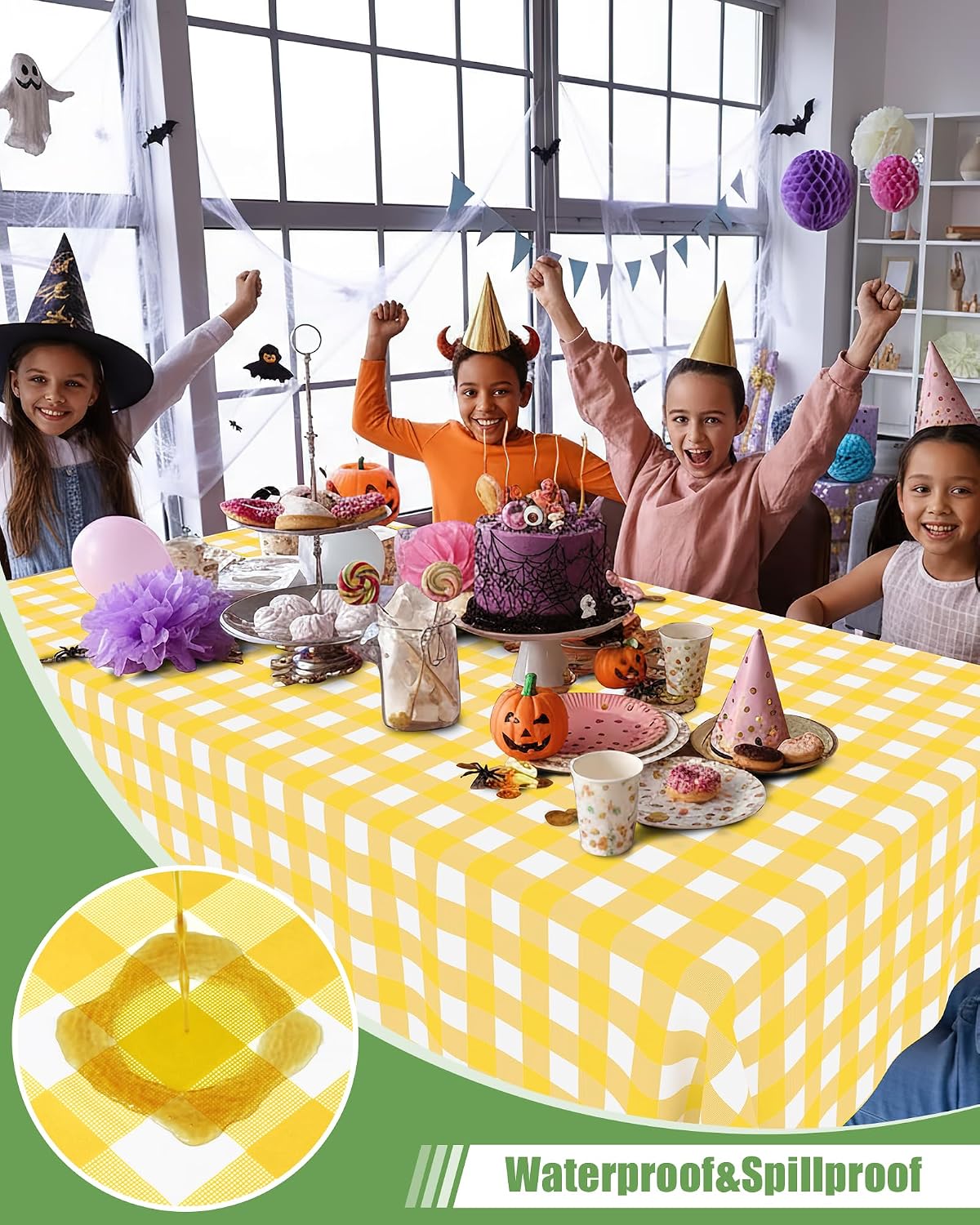Detalle 2 de Smiry Disposable Tablecloth, 54 x 108 Inch
