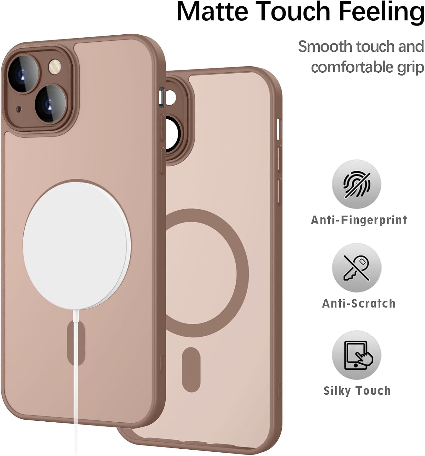 Detalle 2 de YUANDMI iPhone 15, Cover magnetica MagSafe