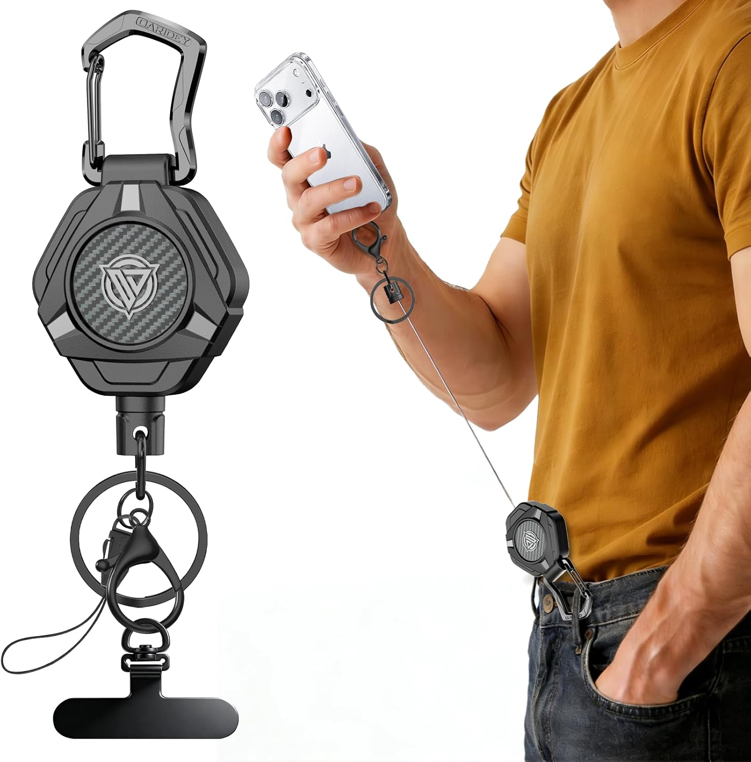 Detalle de Oaridey Phone Lanyard with Stainless Steel Cable