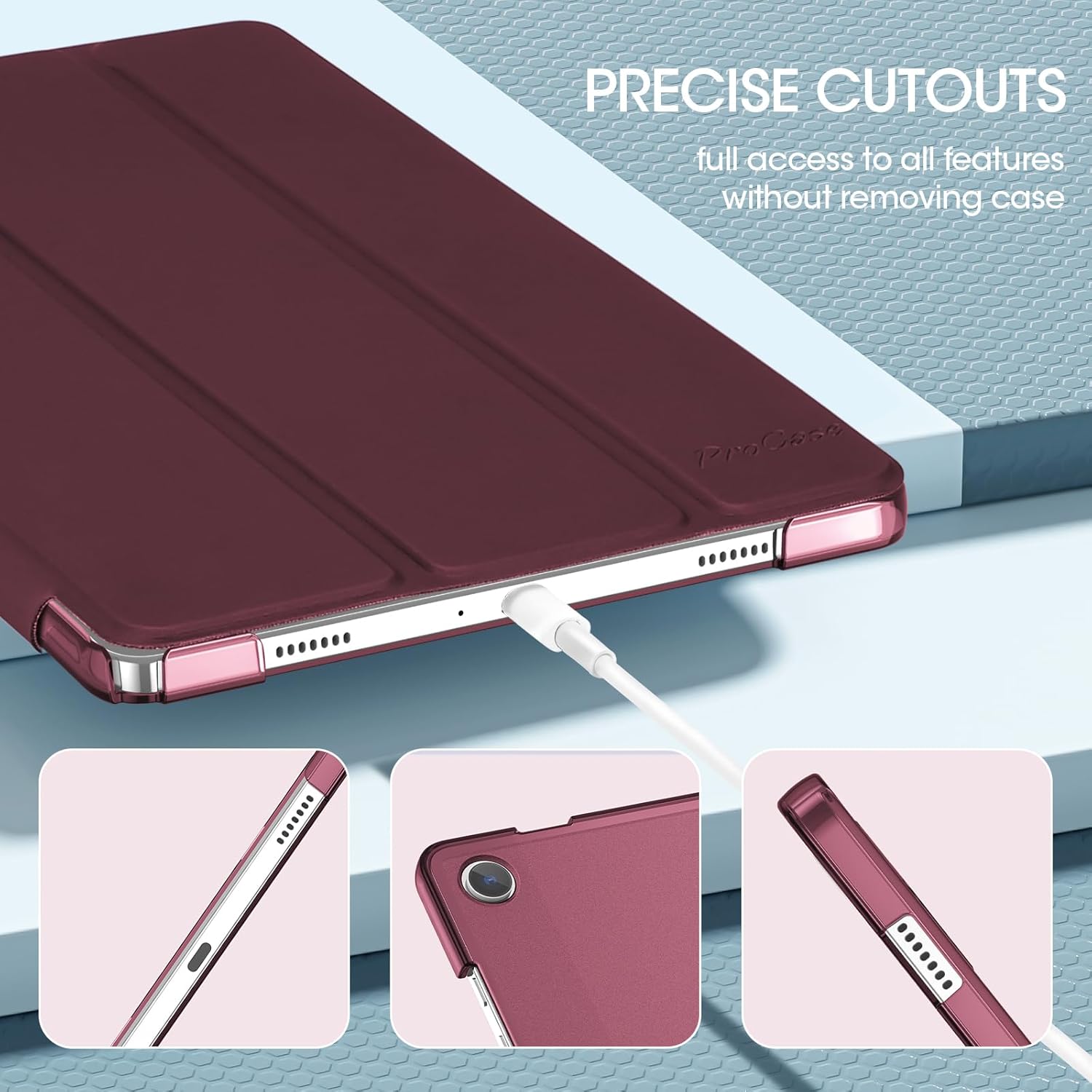 Thumbnail 6 de ProCase Smart Case for Galaxy Tab A9+ Plus 11" (2023) folio cover for SM-X210/SM-X215/SM-X216/SM-X218