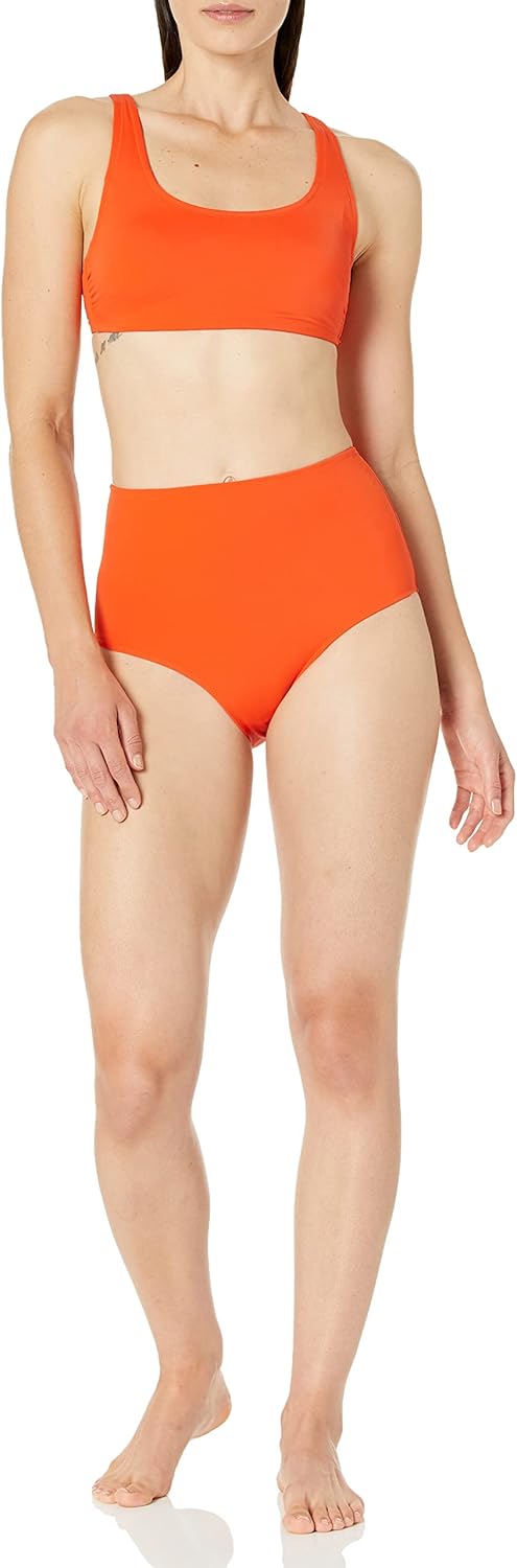 Thumbnail 4 de Amazon Essentials Damen-Badehose mit hoher Taille (Übergrößen verfügbar)