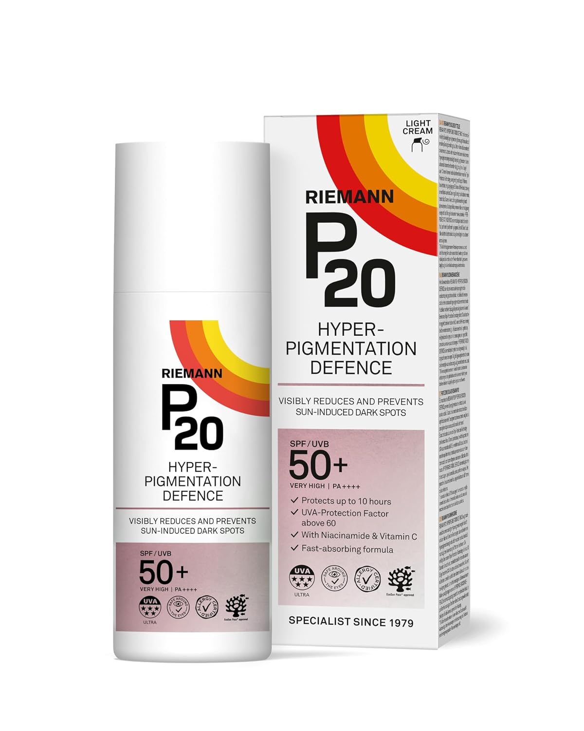 Detalle de P20 ® Hyperpigmentation Defence SPF 50+ – Wirksamer Schutz gegen Sonnenflecken