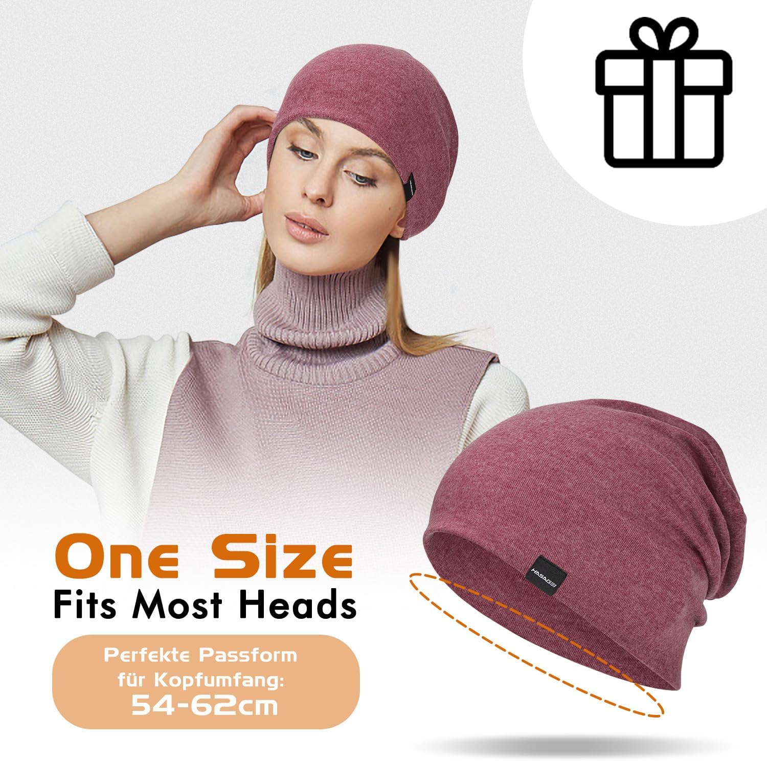 Thumbnail 5 de Leichte Slouch Beanie Mütze für Herren & Damen