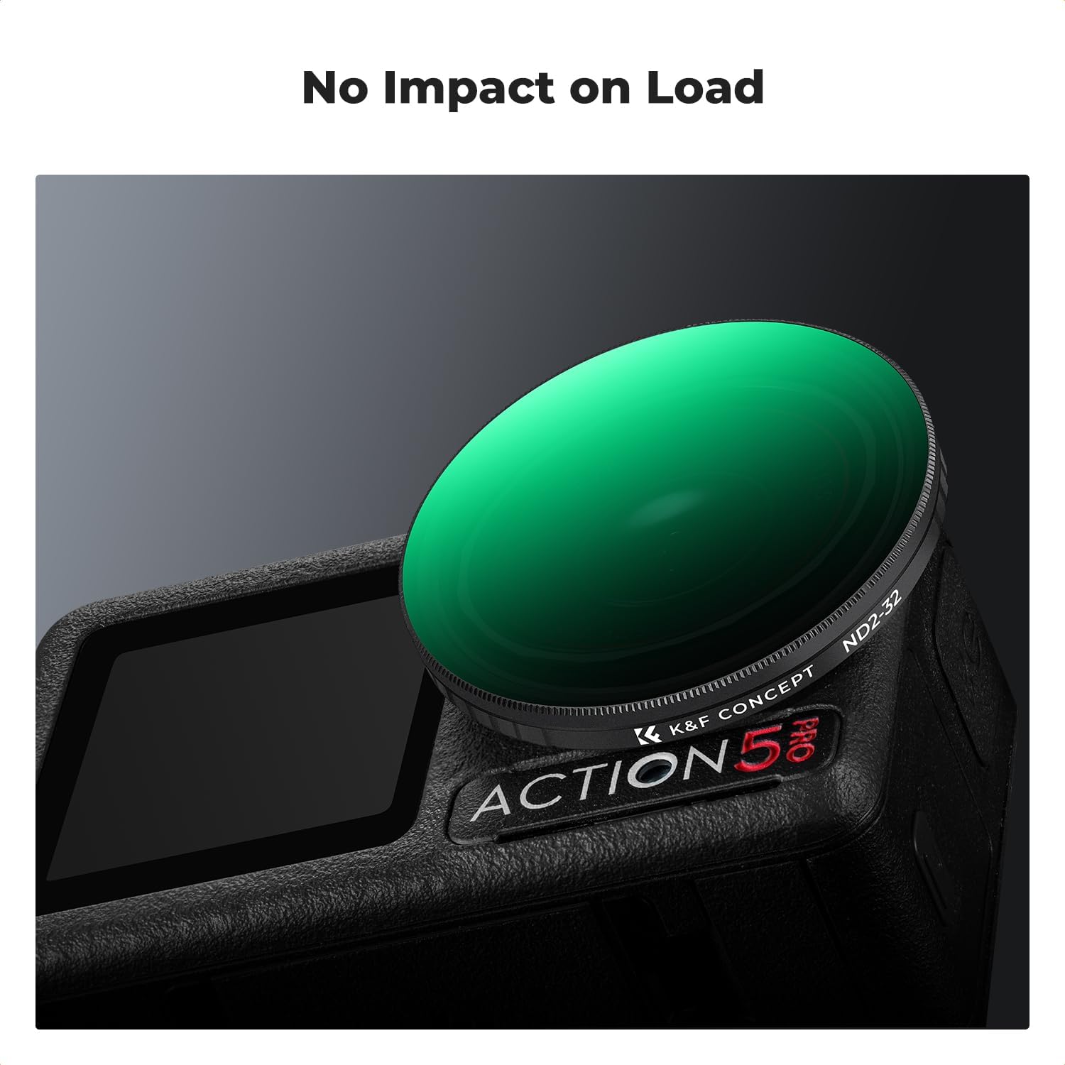 Thumbnail 5 de K&F Concept Variable ND Filter for DJI Osmo Action 3/4/5 Pro (ND2-32 & ND32-512)