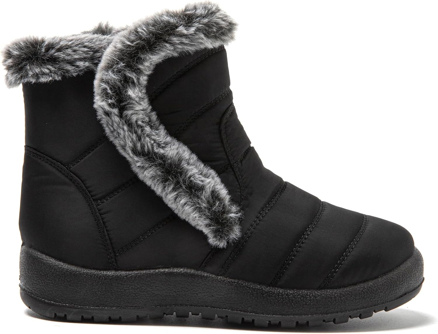 Thumbnail 6 de JOMIX dameslaarzen met ritssluiting, zachte bontvoering en warme snowbootstijl