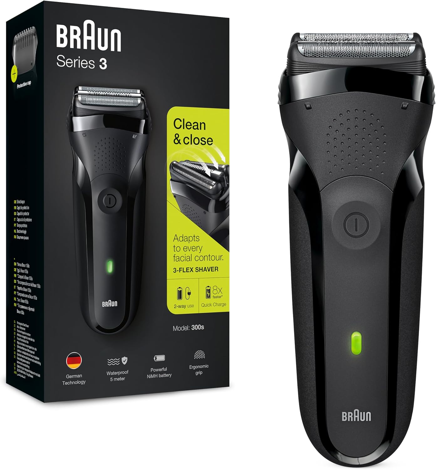 Thumbnail 6 de Braun Serie 3 3040s Rasoio elettrico barba con rifinitore