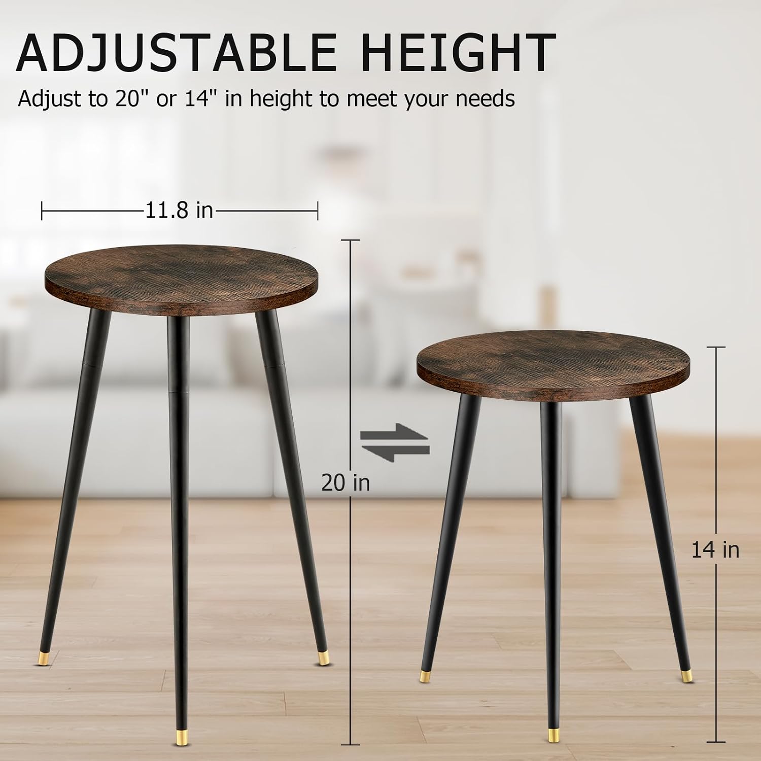 Detalle de KINNARY Plant Stand, Walnut Wood