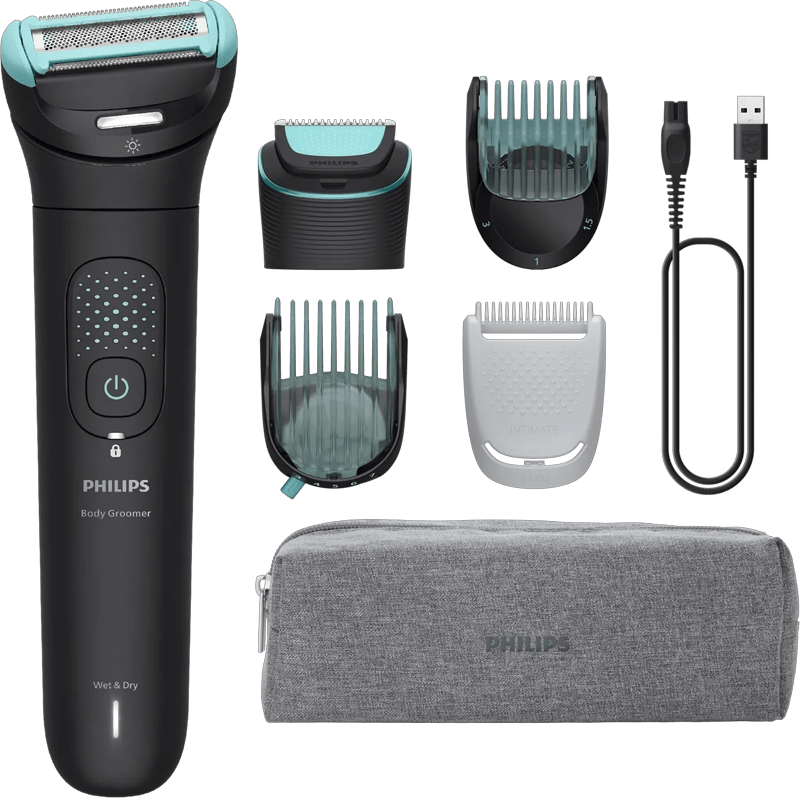 Detalle de Philips Series 7000 BG7470/15 Bodygroomer – präzises Trimmen mit Hautschutz und flexibler Konturfolgen