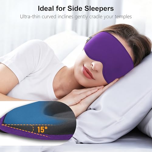 Thumbnail 3 de Gritin 100% Blackout Sleep Mask with Earplugs – Zero Eye Pressure, Travel–Friendly