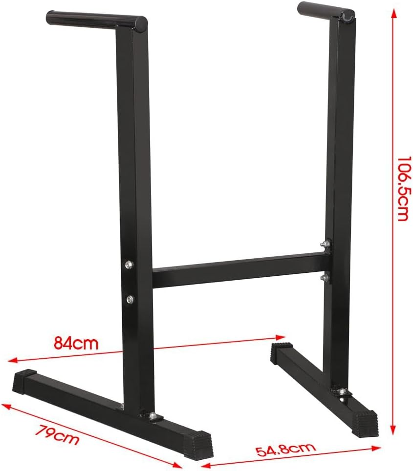 Thumbnail 2 de Yaheetech Dip Bars Dip Station: Freestanding Home Gym for Upper-Body Strength