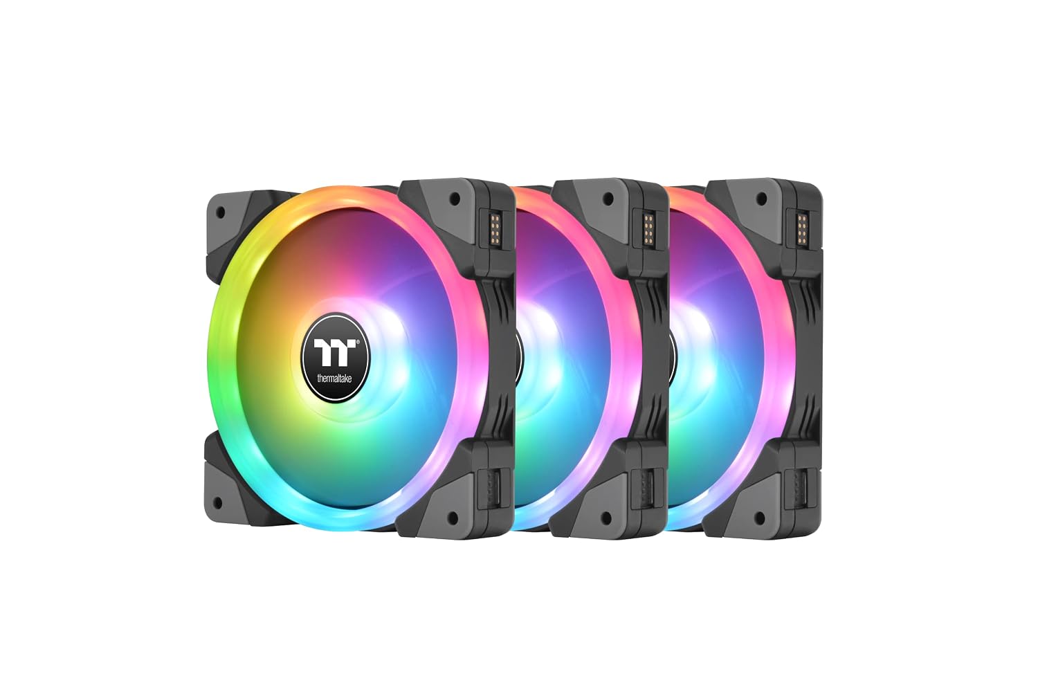 Thumbnail 1 de Thermaltake SWAFAN EX12 RGB – 3-pack chassifläktar med utbytbara fläktblad