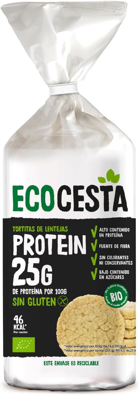 Detalle 2 de ECOCESTA Mejor Cada Día Tortitas de Lenteja 🌿 12U, Sin Gluten