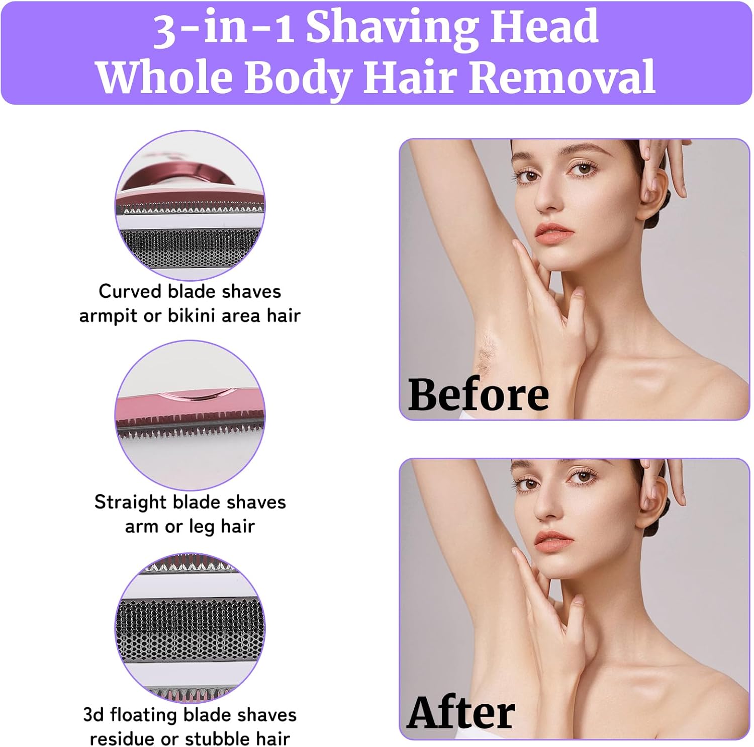 Thumbnail 2 de Beanify 4-in-1 Wet & Dry Electric Razor for Women and Men