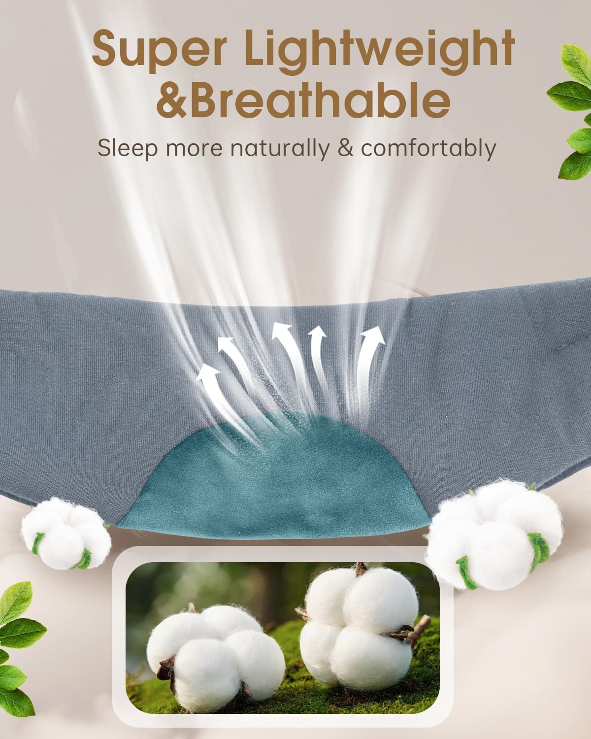 Thumbnail 1 de MUSICOZY Bluetooth Sleep Mask Headphones 16H