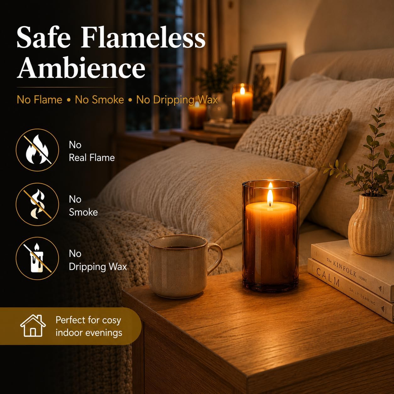 Thumbnail 5 de YINUO LED Candles 4 5 6in Set