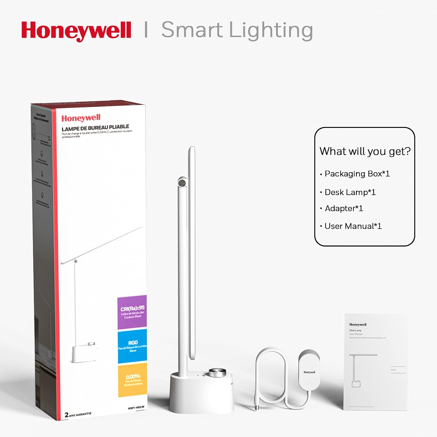 Thumbnail 6 de Honeywell Sunturalux HWT-H01 LED Desk Lamp with USB Ports