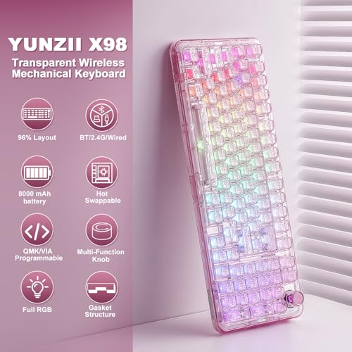 Thumbnail 1 de YUNZII X98 Teclado Mecánico Inalámbrico Gaming