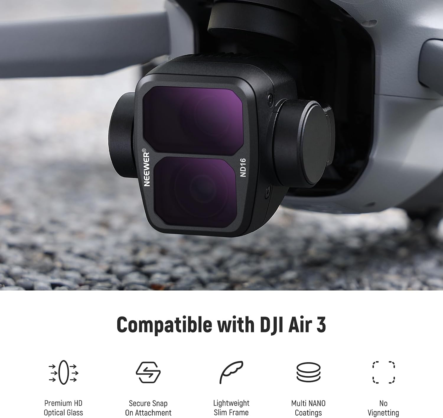 Thumbnail 1 de ND and CPL filter set for Air 3, 4 pack