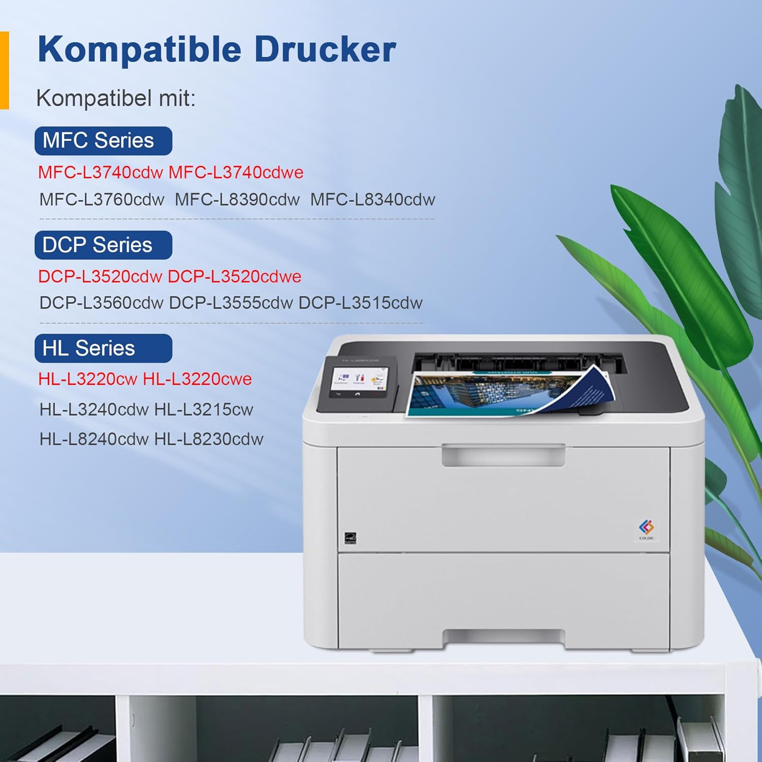 Thumbnail 3 de TN248XL Toner kompatibel für Brother (u. a. MFC-L3760CDW, DCP-L3560CDW, HL-L3240CDW) von Palmtree