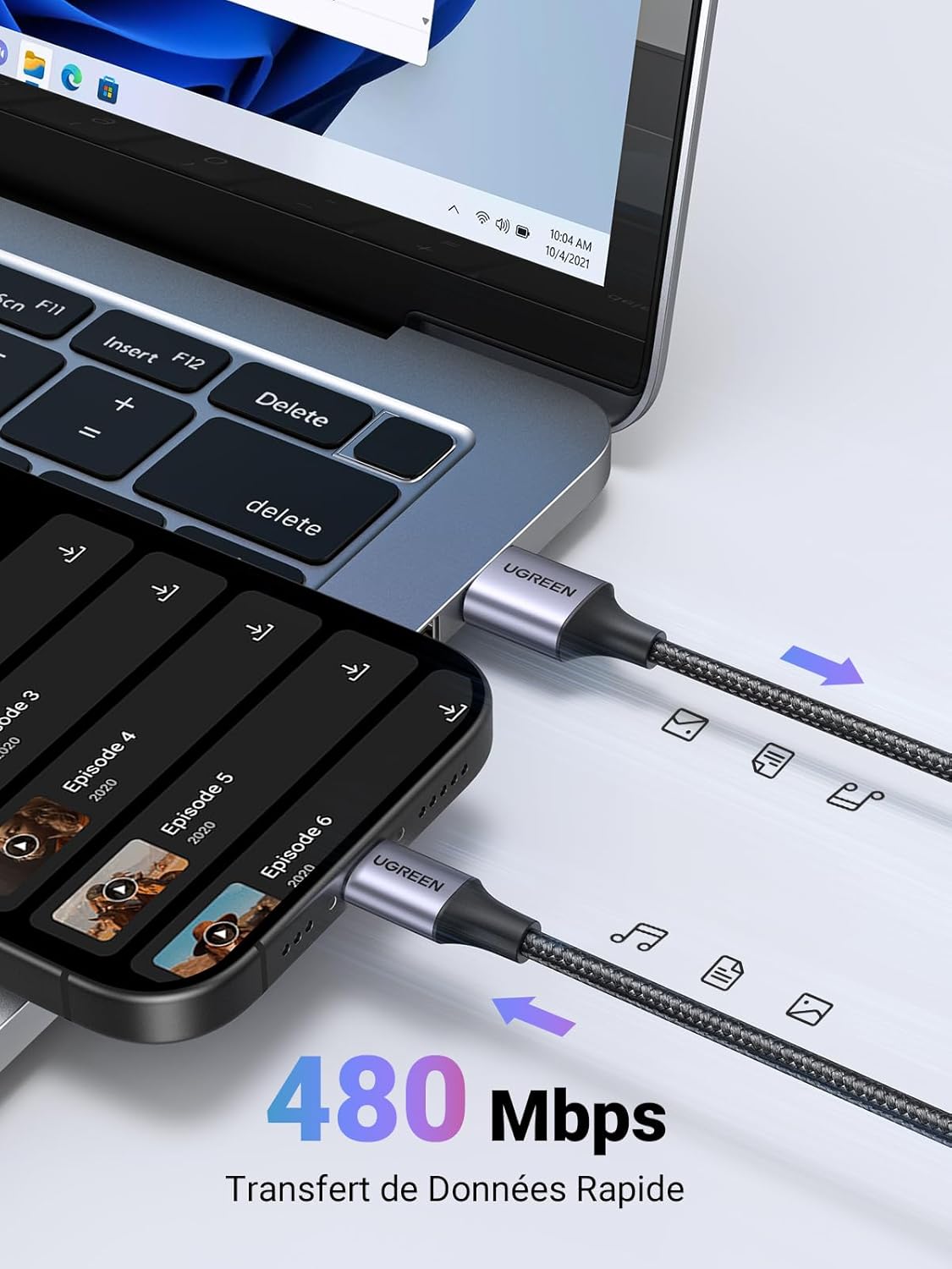 Thumbnail 3 de UGREEN Câble USB C 3A 1M