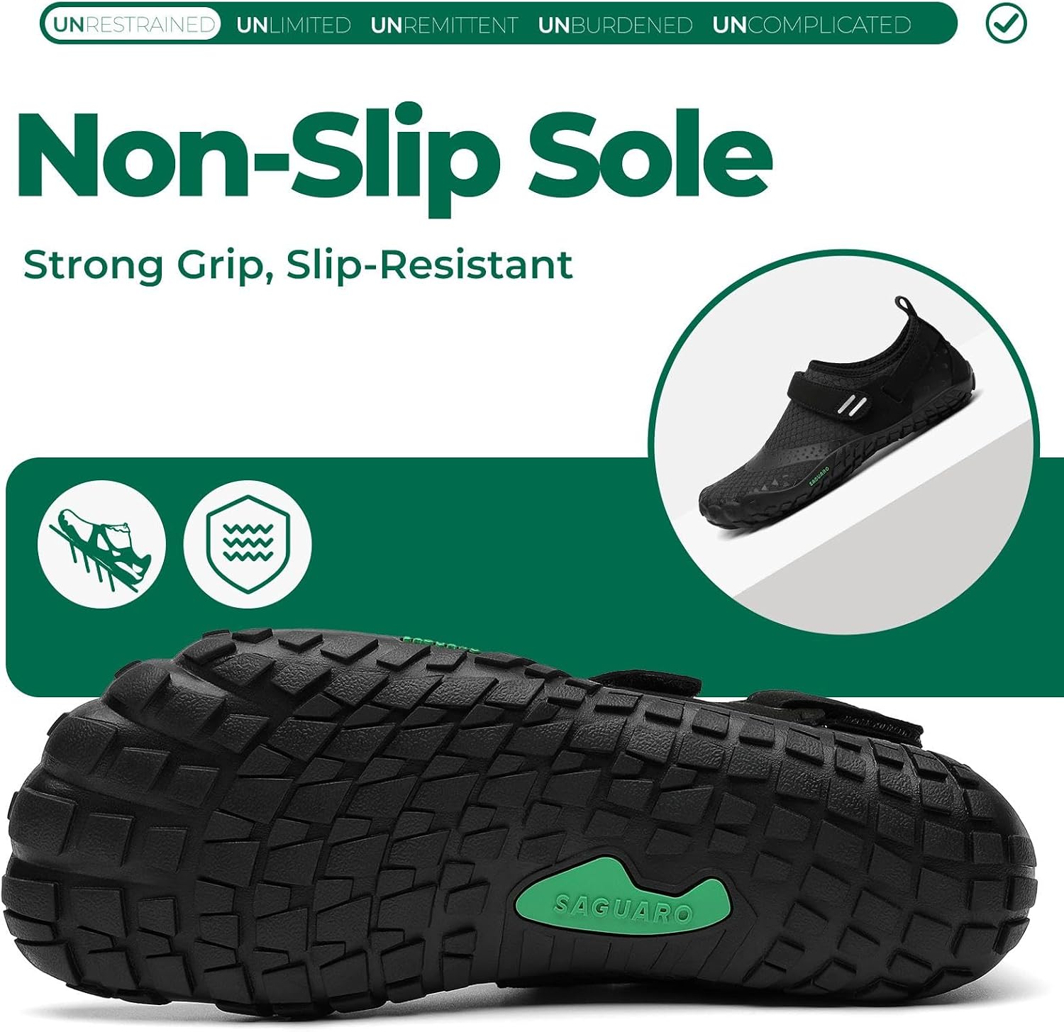 Thumbnail 4 de SAGUARO Zapatillas Barefoot 35–48 Mujer Hombre