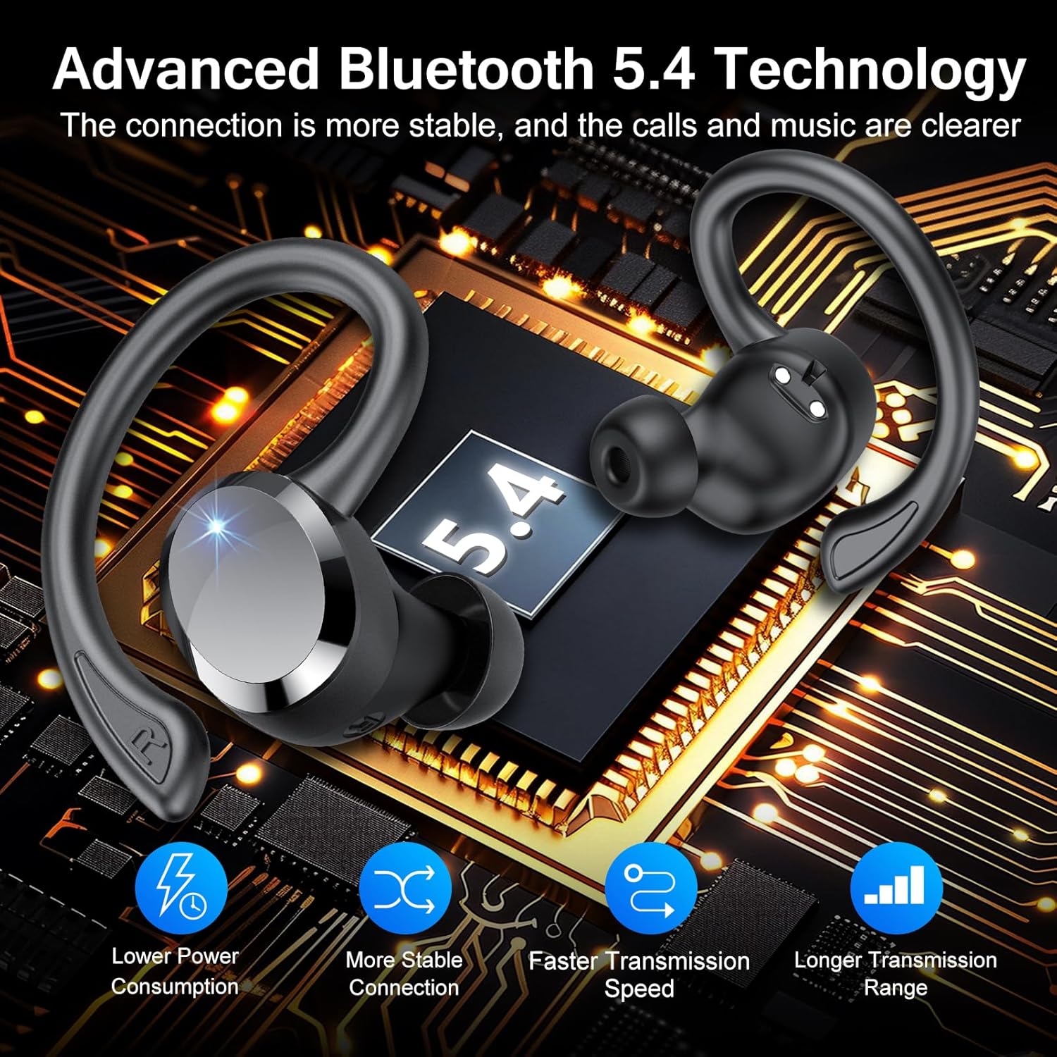 Thumbnail 2 de Auriculares 2026 Q38 68H Bluetooth 5.4