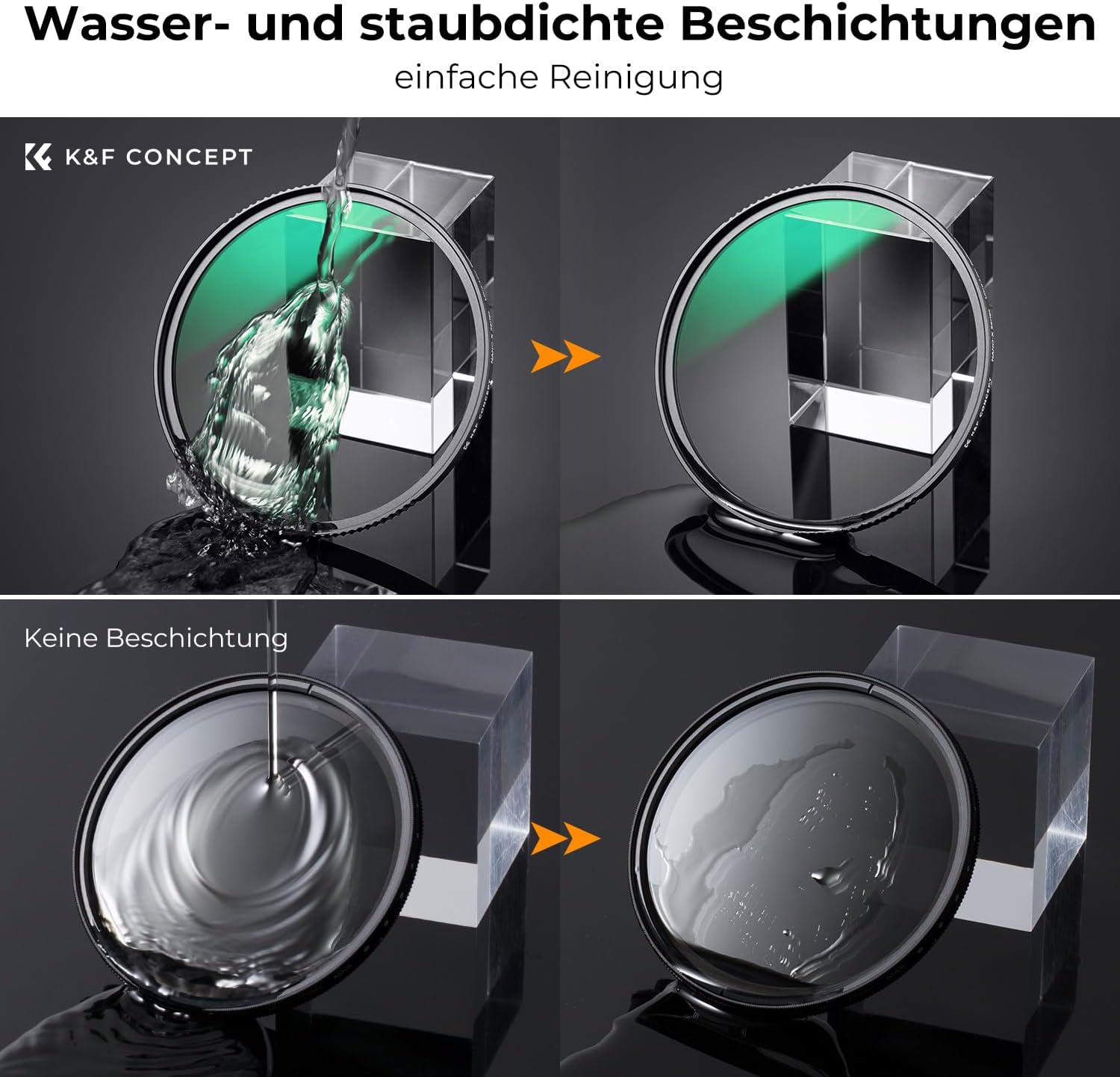 Thumbnail 6 de K&F CONCEPT Ultra-niedrige Reflexion UV Filter 62mm