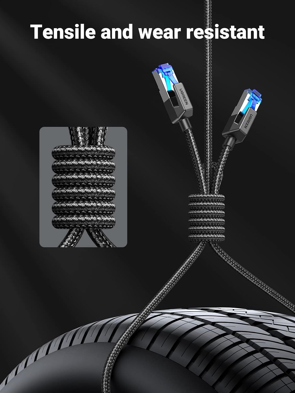 Thumbnail 5 de UGREEN Ethernet Cable 20M Cat 8 High-Speed 40Gbps 2000MHz