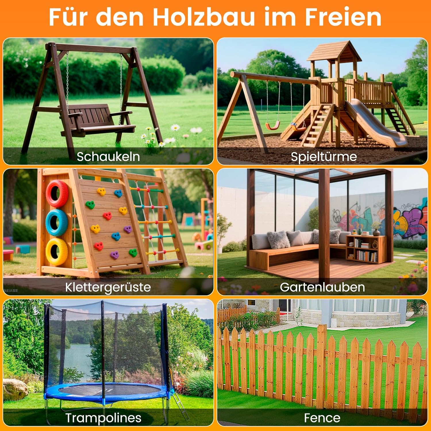 Thumbnail 5 de SCHINTILLO 4er-Pack Erdanker für Schaukel & Spielgeräte – feuerverzinkt, zum Einschlagen