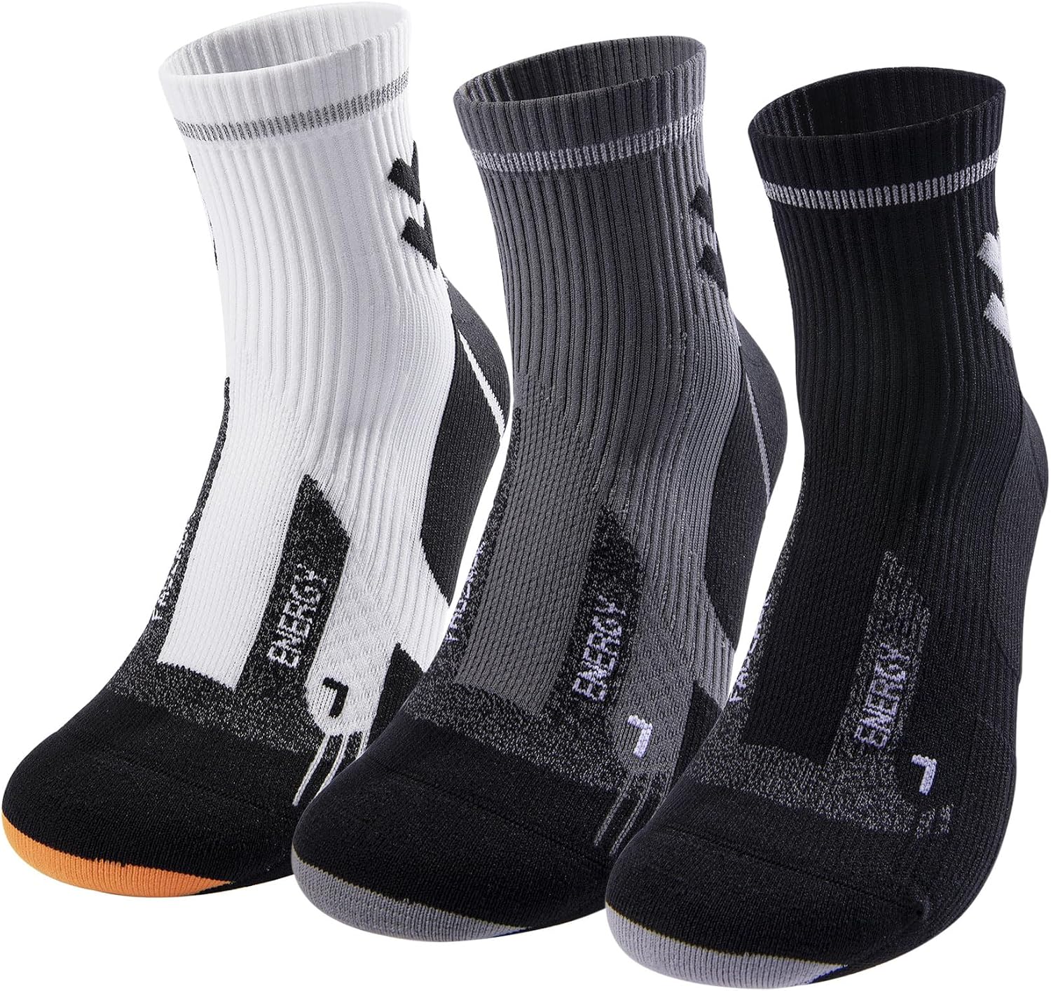 Detalle de Fauzauk-Pro Mens Ankle Running Socks 3 Pairs