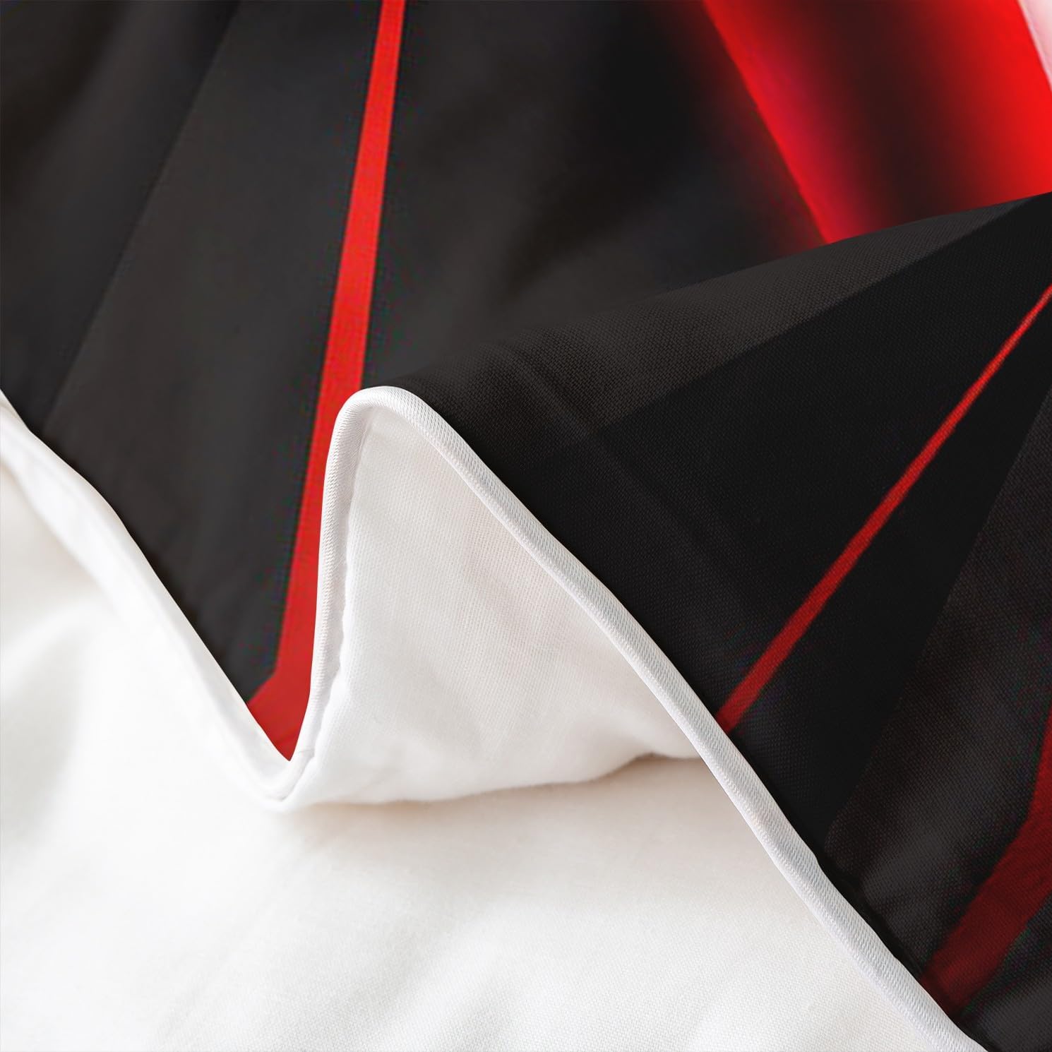 Thumbnail 3 de Homewish „Gamer“ Kinder-Bettbezug-Set aus 100% Baumwolle, 155x220 (reversibel) – Rot/Schwarz mit Controller-Design