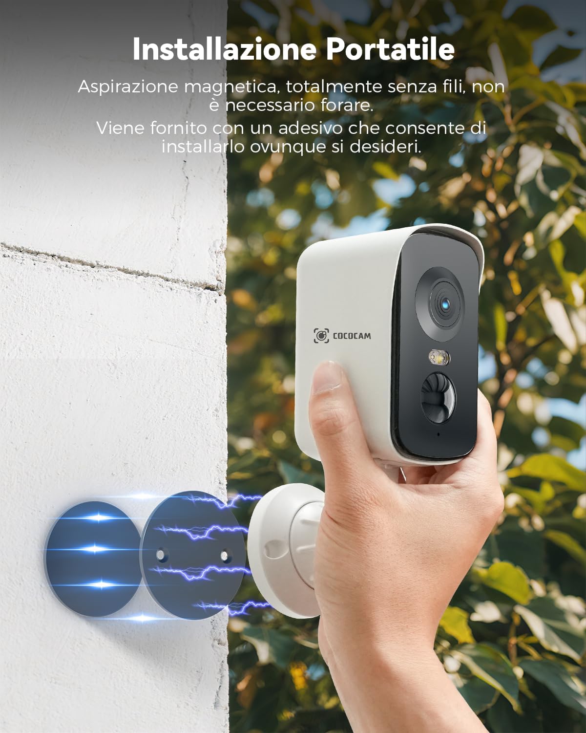Detalle 2 de COCOCAM Portatile Magnetica 4G 10000 mAh