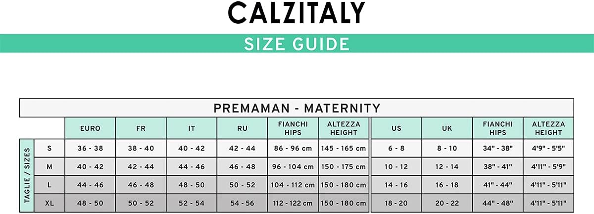 Thumbnail 6 de CALZITALY Leggings Premaman Coprenti 100 DEN – Nero, 2/S 3/M 4/L 5/XL