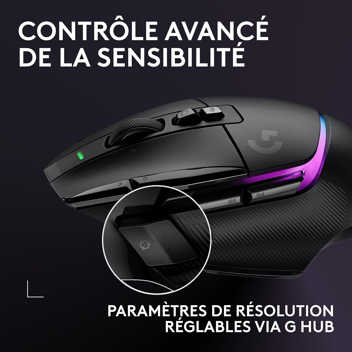 Thumbnail 6 de Logitech G G502 X PLUS LIGHTSPEED – Souris gaming sans fil ultra précise avec RGB et boutons LIGHTFORCE